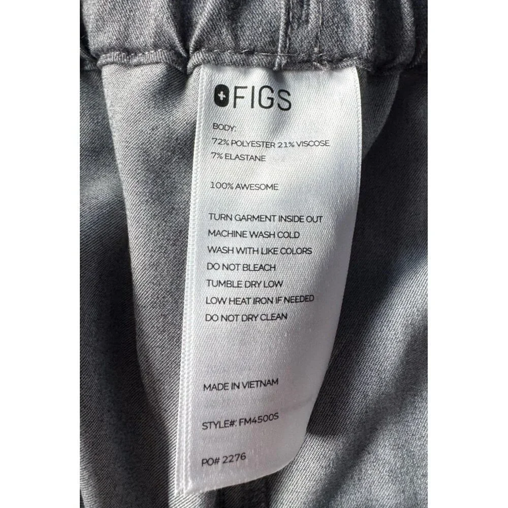 FIGS Mens Sz XL Short Pisco Basic Scrub Pants in Graphite Gray
